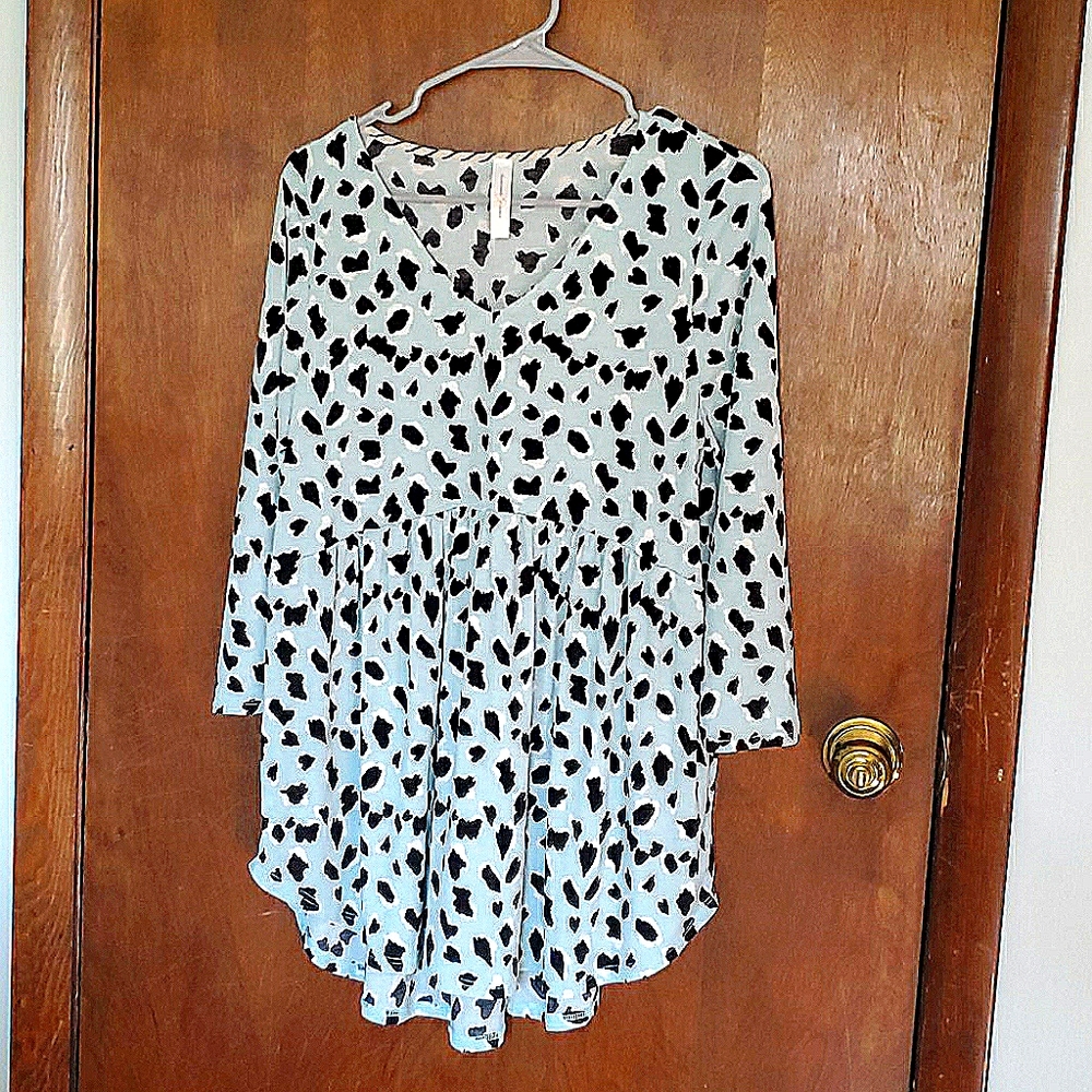Blouse Top | Cheetah Print